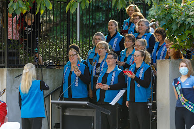 Photo from the Anzac Day 2022 Civic Service held at Memorial Park, Hamilton, Waikato, New Zealand. Taken: Monday, 25 April 2022. Photography: Mike Walen / KeyImagery Photography. Copyright: © Hamilton City Council.