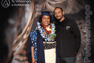 Booth photo from Ceremony 2 of the TWoA Tāmaki Makaurau 2025 Graduations (March 2025) held at the Mangere Arts Centre in Auckland, New Zealand on Wednesday, 12 March, 2025. Photo: InstaBooth by KeyImagery Photography. Copyright: © 2025 Te Wānanga o Aotearoa.