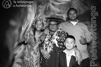 Booth photo from Ceremony 2 of the TWoA Tāmaki Makaurau 2025 Graduations (March 2025) held at the Mangere Arts Centre in Auckland, New Zealand on Wednesday, 12 March, 2025. Photo: InstaBooth by KeyImagery Photography. Copyright: © 2025 Te Wānanga o Aotearoa.