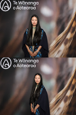 Booth photo from Ceremony 1 of the TWoA Tāmaki Makaurau 2025 Graduations (November Ceremonies) held at Church Unlimited, Glendene, Auckland, New Zealand at 12pm on Tuesday, 11 November, 2025. Photography by InstaBooth / KeyImagery Photography. Copyright: © 2025 Te Wānanga o Aotearoa.