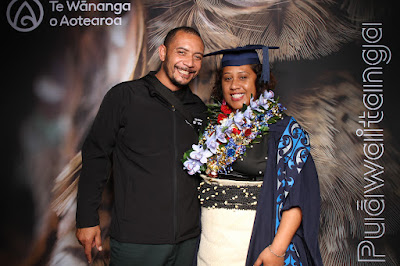 Booth photo from Ceremony 2 of the TWoA Tāmaki Makaurau 2025 Graduations (March 2025) held at the Mangere Arts Centre in Auckland, New Zealand on Wednesday, 12 March, 2025. Photo: InstaBooth by KeyImagery Photography. Copyright: © 2025 Te Wānanga o Aotearoa.