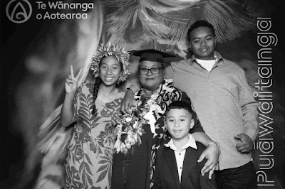 Booth photo from Ceremony 2 of the TWoA Tāmaki Makaurau 2025 Graduations (March 2025) held at the Mangere Arts Centre in Auckland, New Zealand on Wednesday, 12 March, 2025. Photo: InstaBooth by KeyImagery Photography. Copyright: © 2025 Te Wānanga o Aotearoa.
