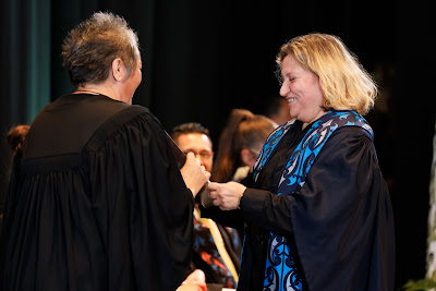 Photo from the TWoA Tāmaki Makaurau 2023 Graduations (Ceremony 5 @ 3pm), held at the Due Drop Events Centre, Manukau, Auckland, New Zealand on Thursday, 8 June, 2023. Photo: Mike Walen / KeyImagery Photography. Copyright: © Te Wānanga o Aotearoa.