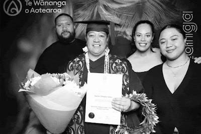 Booth photo from Ceremony 2 of the TWoA Tāmaki Makaurau 2025 Graduations (March 2025) held at the Mangere Arts Centre in Auckland, New Zealand on Wednesday, 12 March, 2025. Photo: InstaBooth by KeyImagery Photography. Copyright: © 2025 Te Wānanga o Aotearoa.