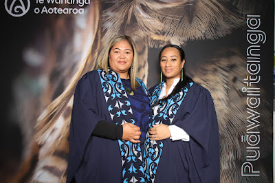 Booth photo from the TWoA Waiariki 2024 Graduations (Kawerau), held at Rautahi Marae, Kawerau, Bay of Plenty, New Zealand on Friday, 17 May, 2023. Photo: InstaBooth by KeyImagery Photography. Copyright: © Te Wānanga o Aotearoa.
