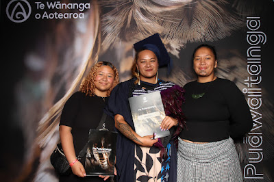 Booth photo from Ceremony 2 of the TWoA Tāmaki Makaurau 2025 Graduations (March 2025) held at the Mangere Arts Centre in Auckland, New Zealand on Wednesday, 12 March, 2025. Photo: InstaBooth by KeyImagery Photography. Copyright: © 2025 Te Wānanga o Aotearoa.