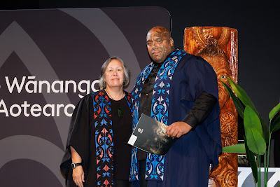 Photo from Ceremony 7 of the TWoA Tāmaki Makaurau 2025 Graduations (May 2025) held at the Mangere Arts Centre in Auckland, New Zealand on Wednesday, 28 May, 2025. Photo by Mike Walen / KeyImagery Photography. Copyright: © 2025 Te Wānanga o Aotearoa.