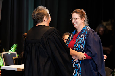 Photo from the TWoA Tāmaki Makaurau 2023 Graduations (Ceremony 5 @ 3pm), held at the Due Drop Events Centre, Manukau, Auckland, New Zealand on Thursday, 8 June, 2023. Photo: Mike Walen / KeyImagery Photography. Copyright: © Te Wānanga o Aotearoa.