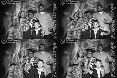 Booth photo from Ceremony 2 of the TWoA Tāmaki Makaurau 2025 Graduations (March 2025) held at the Mangere Arts Centre in Auckland, New Zealand on Wednesday, 12 March, 2025. Photo: InstaBooth by KeyImagery Photography. Copyright: © 2025 Te Wānanga o Aotearoa.