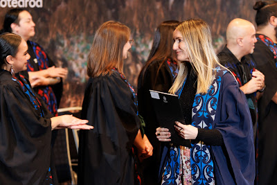 Photo from the TWoA Tāmaki Makaurau 2023 Graduations (Ceremony 5 @ 3pm), held at the Due Drop Events Centre, Manukau, Auckland, New Zealand on Thursday, 8 June, 2023. Photo: Mike Walen / KeyImagery Photography. Copyright: © Te Wānanga o Aotearoa.
