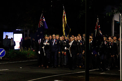 Photo from the Anzac Day 2022 Dawn Parade & Service held at Memorial Park, Hamilton, Waikato, New Zealand. Taken: Monday, 25 April 2022. Photography: Mike Walen / KeyImagery Photography. Copyright: © Hamilton City Council.