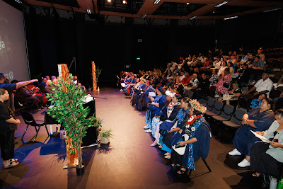 Photo from Ceremony 2 of the TWoA Tāmaki Makaurau 2025 Graduations (March 2025) held at the Mangere Arts Centre in Auckland, New Zealand on Wednesday, 12 March, 2025. Photo by Mike Walen / KeyImagery Photography. Copyright: © 2025 Te Wānanga o Aotearoa.