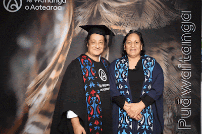 Booth photo from the TWoA Waiariki 2024 Graduations (Kawerau), held at Rautahi Marae, Kawerau, Bay of Plenty, New Zealand on Friday, 17 May, 2023. Photo: InstaBooth by KeyImagery Photography. Copyright: © Te Wānanga o Aotearoa.