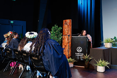 Photo from Ceremony 2 of the TWoA Tāmaki Makaurau 2025 Graduations (March 2025) held at the Mangere Arts Centre in Auckland, New Zealand on Wednesday, 12 March, 2025. Photo by Mike Walen / KeyImagery Photography. Copyright: © 2025 Te Wānanga o Aotearoa.