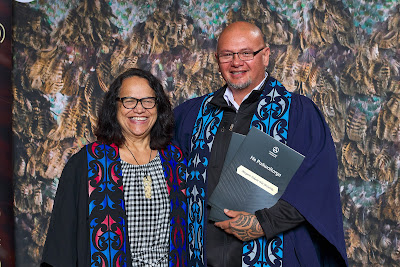 Photo from the TWoA Waiariki 2023 Graduations (Kawerau), held at  Rautahi Marae, Kawerau, Bay of Plenty, New Zealand on Friday, 2 June, 2023. Photo: Alick Saunders for KeyImagery Photography. Copyright: © Te Wānanga o Aotearoa.