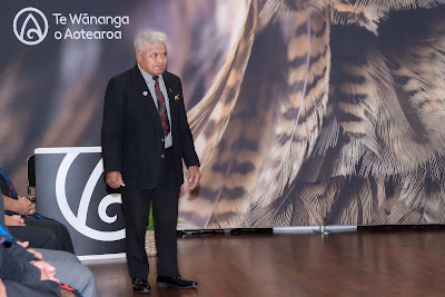 Photo from the TWoA Te Tai Tokerau 2024 Graduation (Kaitaia), held at Te Ahu in Kaitaia, Northland, New Zealand on Wednesday, 8 May, 2024. Photo by Alick Saunders for KeyImagery Photography. Copyright: © Te Wānanga o Aotearoa.