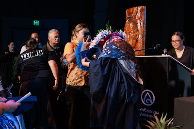 Photo from Ceremony 2 of the TWoA Tāmaki Makaurau 2025 Graduations (March 2025) held at the Mangere Arts Centre in Auckland, New Zealand on Wednesday, 12 March, 2025. Photo by Mike Walen / KeyImagery Photography. Copyright: © 2025 Te Wānanga o Aotearoa.