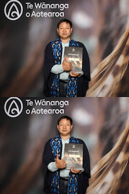 Booth photo from Ceremony 1 of the TWoA Tāmaki Makaurau 2025 Graduations (November Ceremonies) held at Church Unlimited, Glendene, Auckland, New Zealand at 12pm on Tuesday, 11 November, 2025. Photography by InstaBooth / KeyImagery Photography. Copyright: © 2025 Te Wānanga o Aotearoa.