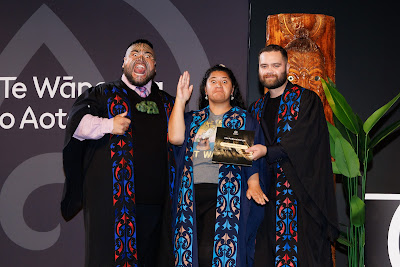 Photo from Ceremony 2 of the TWoA Tāmaki Makaurau 2025 Graduations (May 2025) held at the Mangere Arts Centre in Auckland, New Zealand on Monday, 26 May, 2025. Photo by Mike Walen / KeyImagery Photography. Copyright: © 2025 Te Wānanga o Aotearoa.