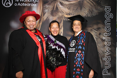 Booth photo from the TWoA Waiariki 2024 Graduations (Kawerau), held at Rautahi Marae, Kawerau, Bay of Plenty, New Zealand on Friday, 17 May, 2023. Photo: InstaBooth by KeyImagery Photography. Copyright: © Te Wānanga o Aotearoa.
