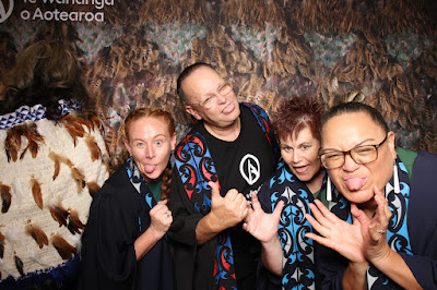 Booth photo from the TWoA Tainui 2023 Graduations (Ceremony 2 - Wednesday Afternoon), held at Hamilton Boys High School, Hamilton, Waikato, New Zealand on Wednesday, 19 April 2023. Photo: InstaBooth by KeyImagery Photography. Copyright: © Te Wānanga o Aotearoa.