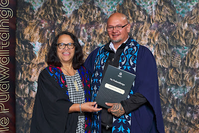 Photo from the TWoA Waiariki 2023 Graduations (Kawerau), held at  Rautahi Marae, Kawerau, Bay of Plenty, New Zealand on Friday, 2 June, 2023. Photo: Alick Saunders for KeyImagery Photography. Copyright: © Te Wānanga o Aotearoa.