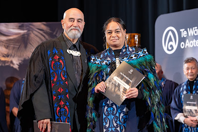 Photo from the TWoA Whirikoka 2024 Graduation (Gisborne), held at the War Memorial Theatre, Gisborne, East Coast, New Zealand on Wednesday, 16 April, 2025. Photo by Alick Saunders for KeyImagery Photography. Copyright: © 2025 Te Wānanga o Aotearoa.