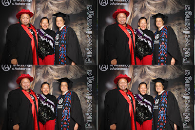 Booth photo from the TWoA Waiariki 2024 Graduations (Kawerau), held at Rautahi Marae, Kawerau, Bay of Plenty, New Zealand on Friday, 17 May, 2023. Photo: InstaBooth by KeyImagery Photography. Copyright: © Te Wānanga o Aotearoa.
