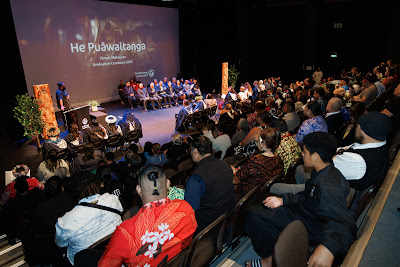 Photo from Ceremony 2 of the TWoA Tāmaki Makaurau 2025 Graduations (March 2025) held at the Mangere Arts Centre in Auckland, New Zealand on Wednesday, 12 March, 2025. Photo by Mike Walen / KeyImagery Photography. Copyright: © 2025 Te Wānanga o Aotearoa.