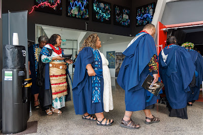 Photo from Ceremony 2 of the TWoA Tāmaki Makaurau 2025 Graduations (March 2025) held at the Mangere Arts Centre in Auckland, New Zealand on Wednesday, 12 March, 2025. Photo by Mike Walen / KeyImagery Photography. Copyright: © 2025 Te Wānanga o Aotearoa.