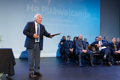 Photo from Ceremony 2 of the TWoA Tāmaki Makaurau 2025 Graduations (March 2025) held at the Mangere Arts Centre in Auckland, New Zealand on Wednesday, 12 March, 2025. Photo by Mike Walen / KeyImagery Photography. Copyright: © 2025 Te Wānanga o Aotearoa.