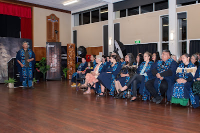 Photo from the TWoA Te Tai Tokerau 2024 Graduation (Kaitaia), held at Te Ahu in Kaitaia, Northland, New Zealand on Wednesday, 8 May, 2024. Photo by Alick Saunders for KeyImagery Photography. Copyright: © Te Wānanga o Aotearoa.