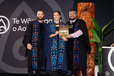 Photo from Ceremony 2 of the TWoA Tāmaki Makaurau 2025 Graduations (May 2025) held at the Mangere Arts Centre in Auckland, New Zealand on Monday, 26 May, 2025. Photo by Mike Walen / KeyImagery Photography. Copyright: © 2025 Te Wānanga o Aotearoa.