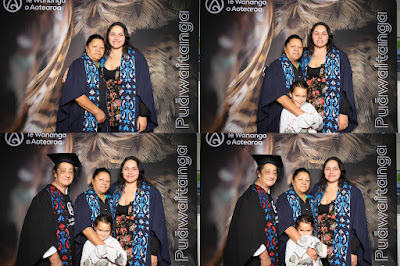 Booth photo from the TWoA Waiariki 2024 Graduations (Kawerau), held at Rautahi Marae, Kawerau, Bay of Plenty, New Zealand on Friday, 17 May, 2023. Photo: InstaBooth by KeyImagery Photography. Copyright: © Te Wānanga o Aotearoa.