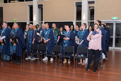 Photo from the TWoA Te Tai Tokerau 2024 Graduation (Kaitaia), held at Te Ahu in Kaitaia, Northland, New Zealand on Wednesday, 8 May, 2024. Photo by Alick Saunders for KeyImagery Photography. Copyright: © Te Wānanga o Aotearoa.