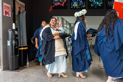 Photo from Ceremony 2 of the TWoA Tāmaki Makaurau 2025 Graduations (March 2025) held at the Mangere Arts Centre in Auckland, New Zealand on Wednesday, 12 March, 2025. Photo by Mike Walen / KeyImagery Photography. Copyright: © 2025 Te Wānanga o Aotearoa.