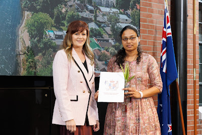 Photo from the HCC NZ Citizenship Ceremony 1 (Morning) held at The Atrium, Wintec/Te Pukenga, Hamilton, Waikato, New Zealand at 10:00am on Monday, 12 August, 2024. Photo: Mike Walen / KeyImagery Photography. Copyright: © Hamilton City Council.