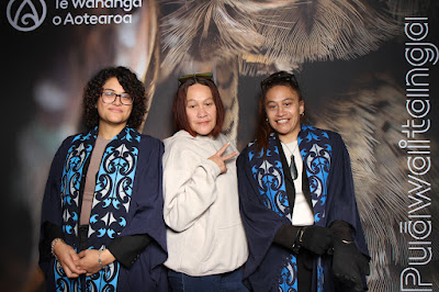 Photo from the TWoA Waiariki 2025 Graduation (Kawerau), held at the Rautahi Marae in Kawerau, Bay of Plenty, New Zealand on Friday, 16 May, 2025. Photo: InstaBooth by KeyImagery Photography. Copyright: © 2025 Te Wānanga o Aotearoa.