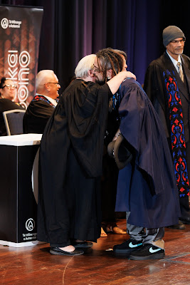Photo from the TWoA Tāmaki Makaurau 2023 Graduations (Ceremony 3 @ 8pm), held at the Due Drop Events Centre, Manukau, Auckland, New Zealand on Wednesday, 7 June, 2023. Photo: Mike Walen / KeyImagery Photography. Copyright: © Te Wānanga o Aotearoa.