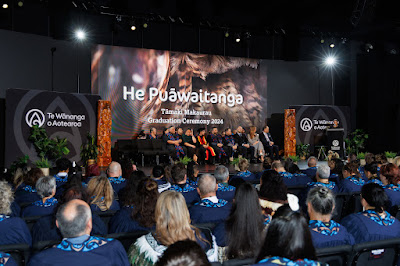 Photo from the TWoA Tāmaki Makaurau 2024 Graduations (Ceremony 3 @ 2pm), held at Church Unlimited, Glendene, Auckland, New Zealand on Tuesday, 25 June, 2024. Photo: Mike Walen / KeyImagery Photography. Copyright: © Te Wānanga o Aotearoa.