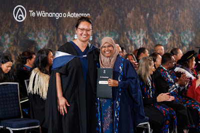 Photo from the TWoA Tāmaki Makaurau 2023 November Graduations (Ceremony 1 @ 1pm), held at the Due Drop Events Centre, Manukau, Auckland, New Zealand on Tuesday, 28 November, 2023. Photo: Mike Walen / KeyImagery Photography. Copyright: © Te Wānanga o Aotearoa.