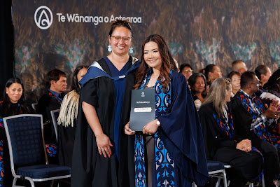 Photo from the TWoA Tāmaki Makaurau 2023 November Graduations (Ceremony 1 @ 1pm), held at the Due Drop Events Centre, Manukau, Auckland, New Zealand on Tuesday, 28 November, 2023. Photo: Mike Walen / KeyImagery Photography. Copyright: © Te Wānanga o Aotearoa.