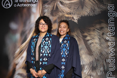 Photo from the TWoA Waiariki 2025 Graduation (Kawerau), held at the Rautahi Marae in Kawerau, Bay of Plenty, New Zealand on Friday, 16 May, 2025. Photo: InstaBooth by KeyImagery Photography. Copyright: © 2025 Te Wānanga o Aotearoa.