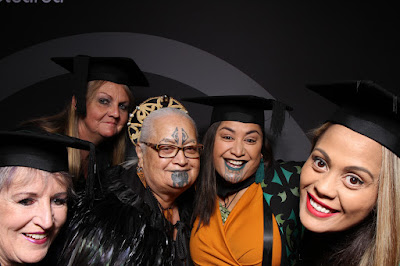 Booth photo from the TWoA Tainui 2019 Graduations (Ceremony 3),  held at Hamilton Boys' High School, Hamilton, New Zealand. Taken: Thursday 18 April 2019. Photo: InstaBooth / KeyImagery Photography. Copyright: © Te Wānanga o Aotearoa.