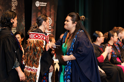 Photo from the TWoA Tāmaki Makaurau 2023 Graduations (Ceremony 4 @ 10am), held at the Due Drop Events Centre, Manukau, Auckland, New Zealand on Thursday, 8 June, 2023. Photo: Mike Walen / KeyImagery Photography. Copyright: © Te Wānanga o Aotearoa.