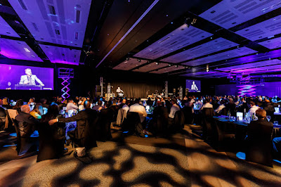 Photo from the Gala Dinner on Day 2 of the HIANZ Conference & Trade Show 2019 held at the Claudelands Events Centre, Hamilton, New Zealand. Taken: Thursday, 4 July 2019. Photography: Mike Walen / KeyImagery Photography. Copyright: © HIANZ.