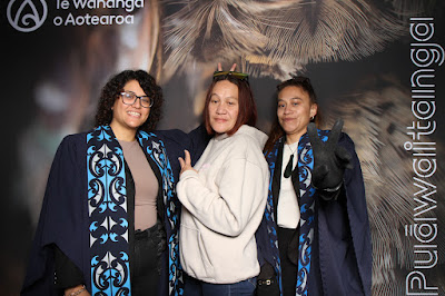 Photo from the TWoA Waiariki 2025 Graduation (Kawerau), held at the Rautahi Marae in Kawerau, Bay of Plenty, New Zealand on Friday, 16 May, 2025. Photo: InstaBooth by KeyImagery Photography. Copyright: © 2025 Te Wānanga o Aotearoa.
