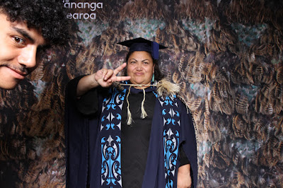 Booth photo from the TWoA Tainui 2021 Graduations (Thursday Morning - Ceremony 1), held at Elim Church, Te Rapa, Hamilton, New Zealand. Taken: Thursday 22 April 2021. Photo: InstaBooth / KeyImagery Photography. Copyright: © Te Wānanga o Aotearoa.