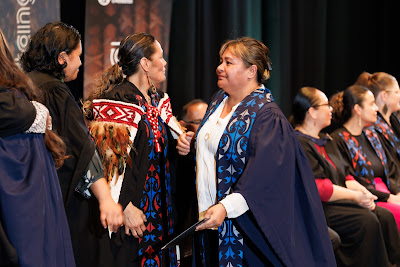 Photo from the TWoA Tāmaki Makaurau 2023 Graduations (Ceremony 4 @ 10am), held at the Due Drop Events Centre, Manukau, Auckland, New Zealand on Thursday, 8 June, 2023. Photo: Mike Walen / KeyImagery Photography. Copyright: © Te Wānanga o Aotearoa.