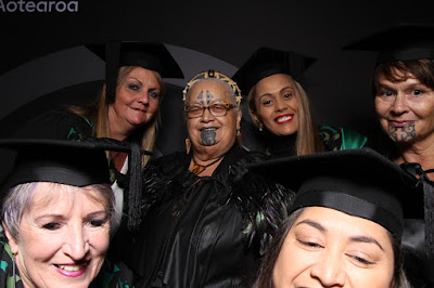 Booth photo from the TWoA Tainui 2019 Graduations (Ceremony 3),  held at Hamilton Boys' High School, Hamilton, New Zealand. Taken: Thursday 18 April 2019. Photo: InstaBooth / KeyImagery Photography. Copyright: © Te Wānanga o Aotearoa.